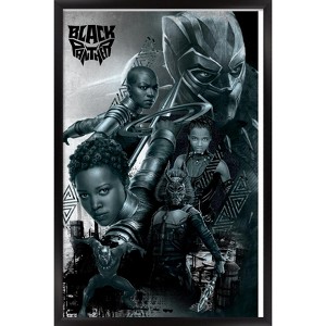 Trends International Marvel Cinematic Universe - Black Panther - Group Framed Wall Poster Prints - 1 of 4