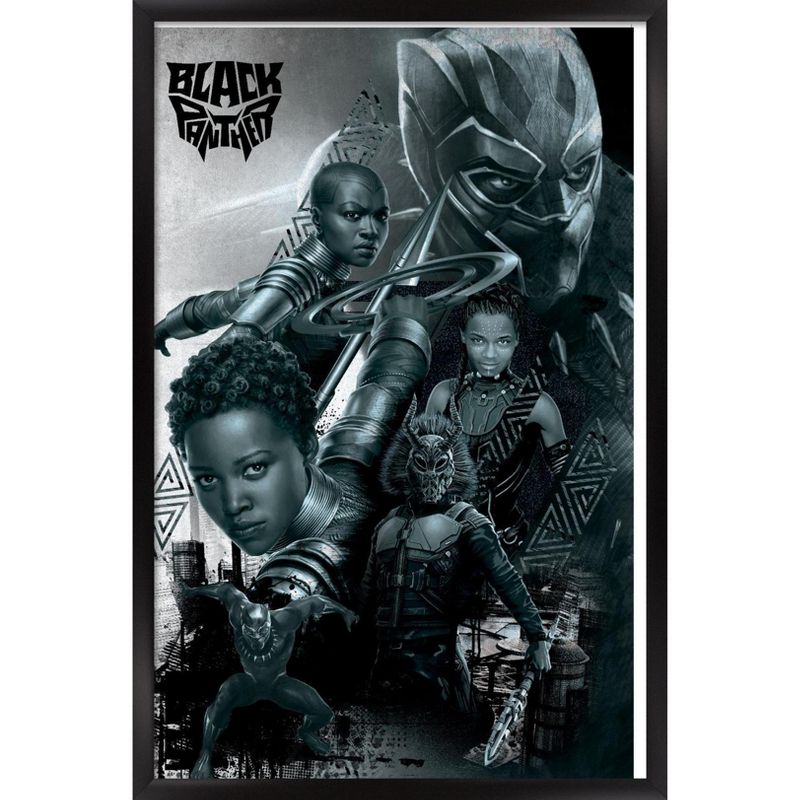 Trends International Marvel Cinematic Universe - Black Panther - Group Framed Wall Poster Prints, 1 of 7