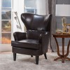 Modern Accent Club Chair, Luxury Upholstered Arm Chairs With High Back, Comfy Single Sofa Chair - 2 of 4
