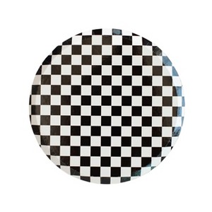 Jollity & Co. - Check It! The Classic Dessert Plates - Pack of 8 Paper Plates - 1 of 2