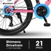 Gulches 26 inch Mountain Bike for Teenagers Girls Women, Shimano 21 Speeds with Dual Disc Brakes and 100mm Front Suspension - 4 of 4