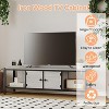 Jojoka 65 Inch Farmhouse & Mid-Century Modern TV Stand for TVs up to 75 Inches with Adjustable Legs and Ample Storage - 4 of 4