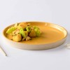 SEVOBAL Serving Platters Round Ceramic Snack Platter, Ideal for Parties, Gatherings, Family Dinners, Snack Serving Moments, Orange, 3.15"*3.15"*0.3" - 2 of 4