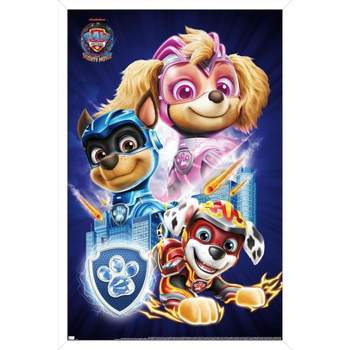 Trends International Paw Patrol: The Mighty Movie - Group Framed Wall Poster Prints