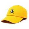 Dalix Fire Embroidered Lit Flame Dad Hat Cotton Baseball Cap Adjustable Mens - 4 of 4