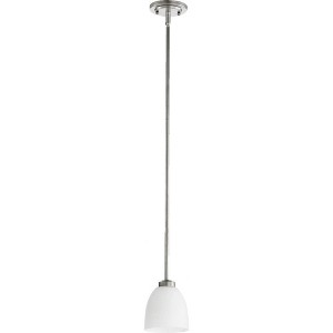 Quorum Lighting Reyes 1-Light Mini Pendant, Classic Nickel, 5.25W, 8.75H - 1 of 1