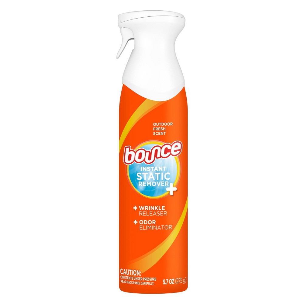 Bounce Outdoor Liquid Instant Static Remover - 9.7 oz: Spray Bottle, Bleach-Free, Laundry Additive