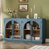 NicBex 4 Door Sideboard Buffet Cabinet with Adjustable Shelves for Kitchen,Living Room,Navy - 4 of 4
