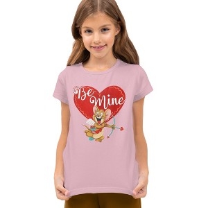 Boys' Short Sleeve Tom and Jerry Valentine's Day Be Mine T-Shirt Boys and Girls - 1 of 4
