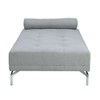 Quenti Gray Melange Polyester Sofa Bed W/Pillow - 3 of 4