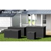 Sersper 230 Gallon Waterproof & UV Resistant Deck Box, Lockable, Black - For Garden Tools & Outdoor Use (4 Pack) - 2 of 4