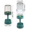 Unique Bargains Toothbrush Holder Stand with Cover with 3 Slots PP for Bathroom Pink 8.66''x2.99'' 1Pc - 4 of 4