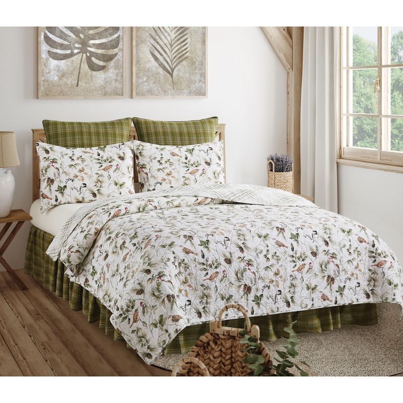 C&F Home Mira Songbird Cotton Quilt Set  - Reversible and Machine Washable, 3 of 10