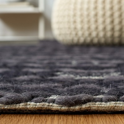 Marbella Black and Ivory Handwoven Wool Area Rug 3' x 5'