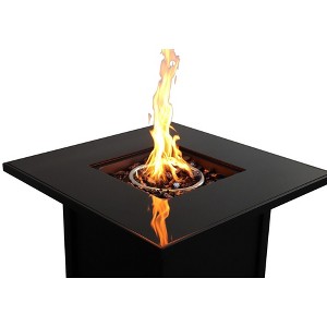 Kumasinova 30" Square Propane Fire Pit Table,40000 BTU Stainless Steel Patio Fireplace for 4-8 People for Backyard and BBQ Parties,Black - 1 of 4