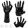 iMountek "3Pcs Creepy Reaching Hands with Lighted Candles, Wall-Mounted Halloween Witch Hand Sculpture, Gothic Horror Decor" Black - 4 of 4