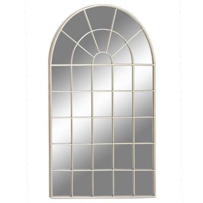 Traditional Metal Decorative Wall Mirror White - CosmoLiving by Cosmopolitan