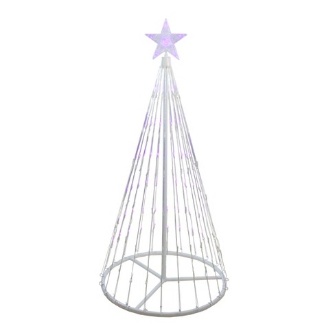 Northlight 4 Purple Led Lighted Show Cone Christmas Tree Outdoor