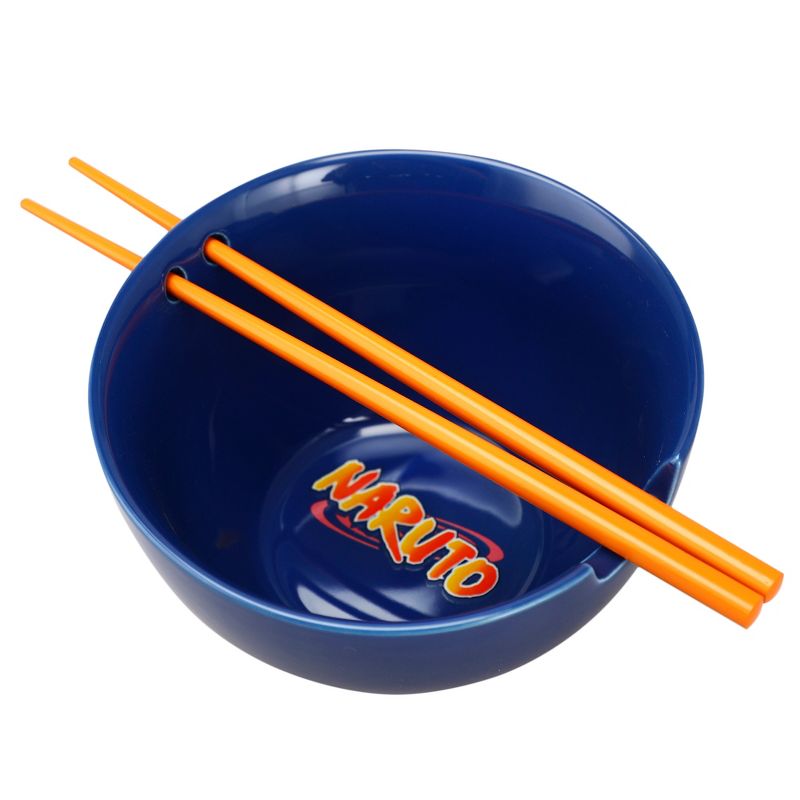 Naruto Uzumaki Eating Noodles 20 oz Ramen Bowl With Chopsticks, 3 of 7