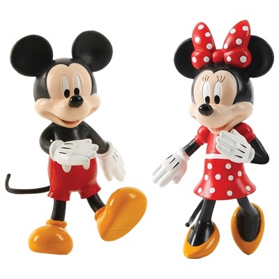 FleXfigs: Mickey & Minnie - 2 Character Pack - Articulated Action Figures,3+