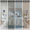 Grungis 8-Piece Soft Microfiber Bed Sheets Set with Damask Print Design,Machine Washable for Easy Care,Bedding Set - 3 of 4