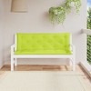 vidaXL Garden Bench Cushions 2 pcs Bright Green 59.1"x19.7"x2.8" Oxford Fabric - 2 of 4