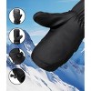 Alpine Swiss Mens Waterproof Snow Ski Gloves Mittens with Zipper Pockets Winter Sport Snowboarding Windproof 3M Thinsulate - 3 of 4