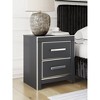 Signature Design by Ashley Ravalori Two Drawer Nightstand, with Chrome Accents, USB-A & USB-C Charging Ports, 2 Storage Drawers - 3 of 4