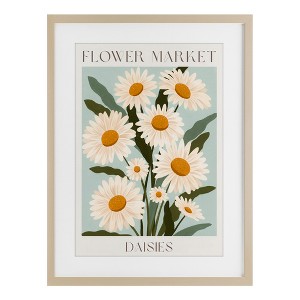 Stupell Industries Flower Market Daisies Framed Print Under Glass - 1 of 4