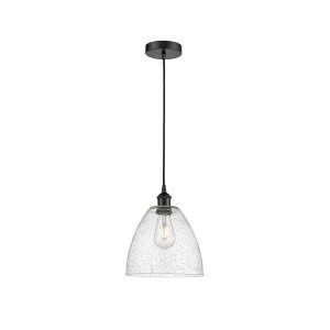 Edison Dome - 1 Light Cord Hung Mini Pendant In Industrial Style-12.25 Inches Tall and 9 Inches Wide - 1 of 1