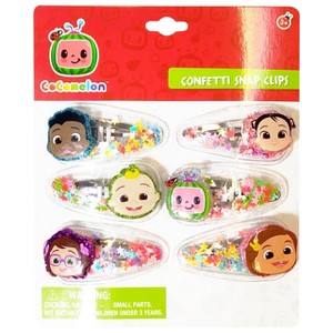 Cocomelon Hair Accessories For Girls, 6 pc. Cute Hair Clip Set - 1 of 4
