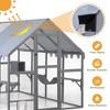 COZIWOW Large Catio Outdoor Cat Enclosure with Full Cover, Window, 53.5 Square Foot, Grey - 3 of 4