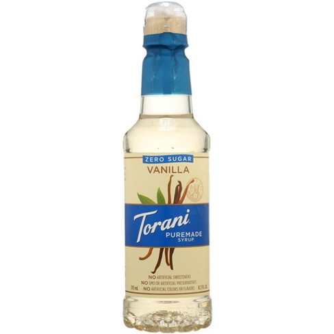 Torani Puremade Vanilla Zero Sugar Syrup - Case Of 4 - 12.7 Oz : Target