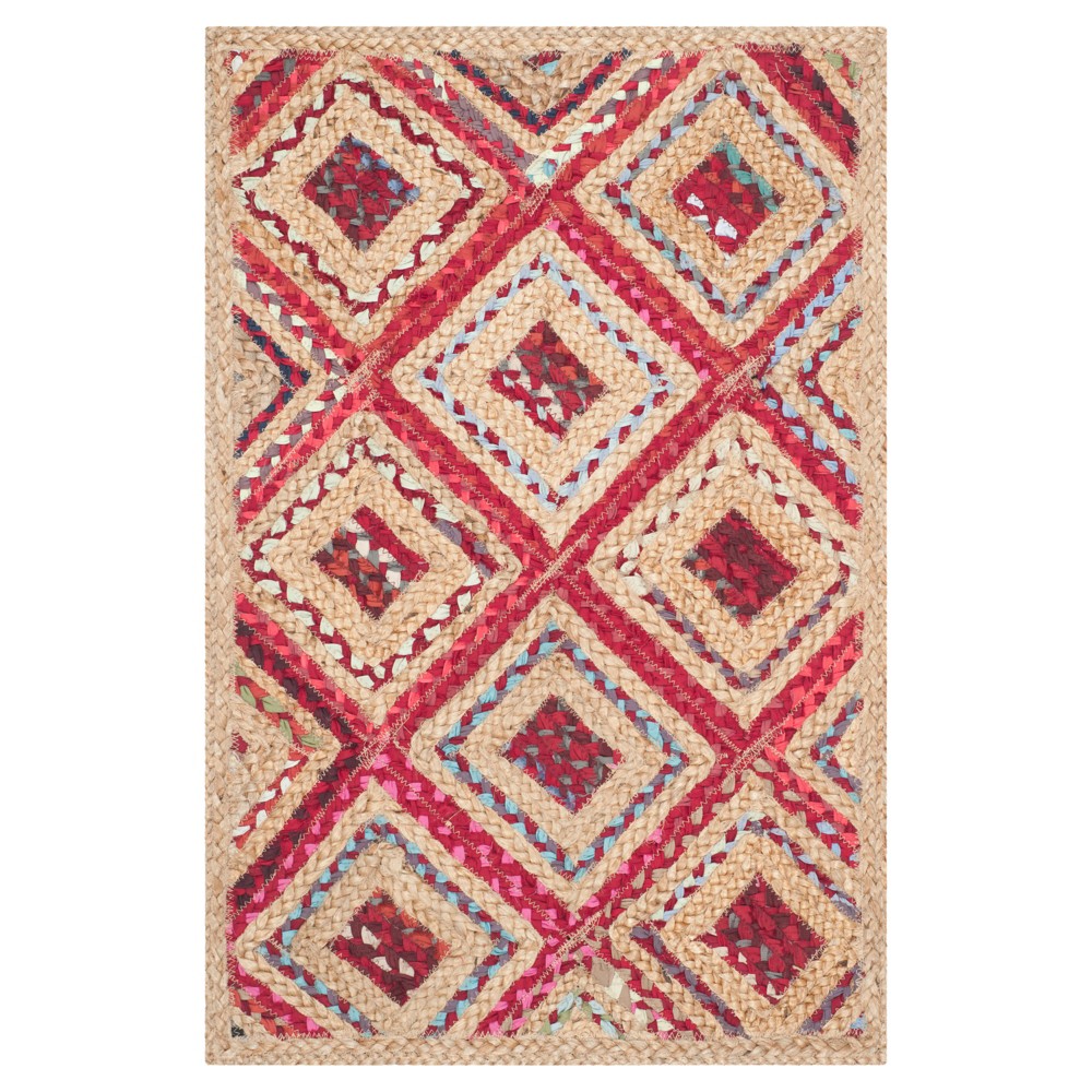 Bailey Accent Rug - Natural/Red (2'x3') - Safavieh