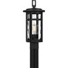 Uma 1-Light Matte Black Outdoor Post Lantern - 4 of 4