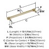 Amerock Farewind Appliance Pull for Large Panels and Oversized Cabinets - 3 of 4