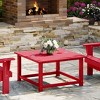 WestinTrends Malibu Low Outdoor HDPE Square Patio Coffee Table - 2 of 4