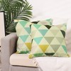 Unique Bargains Geometric Triangle Printed Soft Home Sofa Decor Office Pillow Cases 2 Pcs - 2 of 4