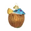 Old World Christmas 2.75 In Tropical Coconut Drink Ornament Umbrella Pineapple Tree Ornaments - 2 of 3