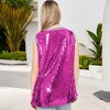 Anna-Kaci Women's Sparkle Glitter Number 1 T-Shirt Sequin Tank Top Blouse - 4 of 4