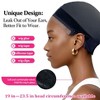 Labhairs Wig Grip Cap - Transparent, No Glue, Reusable & Breathable for Secure Fit, Black - 4 of 4