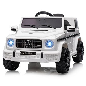 Kids 12V Ride On Car with Remote Control, Electric Car Toy for Kids with Suspension, Safety Lock, Ride On Tioy Car with Led Lights, Bluetooth, Music - 1 of 4