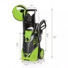 SUGIFT 1800W Electric Pressure Washer, 3500 PSI, 5 Nozzles, 26FT Hose, Portable for Home, Car & Patio Cleaning with Fixed Brush & Auto-Stop, IPX5 - 2 of 4