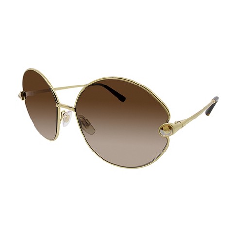 Dolce & Gabbana Dg 2282b 02/13 Womens Round Sunglasses Gold 59mm : Target