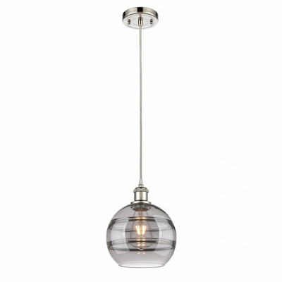 Rochester - 1 Light Cord Hung Mini Pendant In Industrial Style-9.88 Inches Tall and 8 Inches Wide