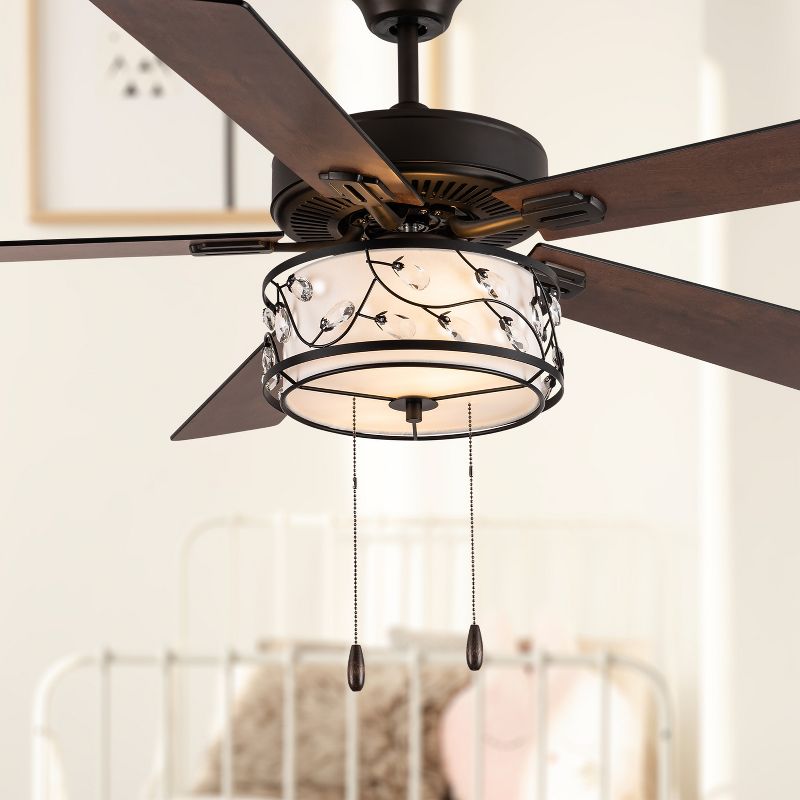 52&#34; 5 Blade Desdemona Lighted Ceiling Fan - River of Goods, 2 of 13