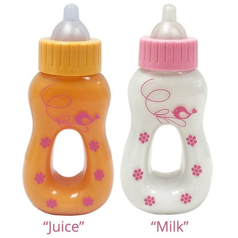 Paradise Galleries Magic Bottles For Newborn Reborn Baby Dolls Magic Bottle Set Disappearing Milk And Juice Baby Doll Bottles For Ages 3 And Up Target