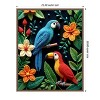 Amanti Art Parrot and Toucan In a Beaded Forest by Uma Gokhale Framed Canvas Wall Art - 3 of 4