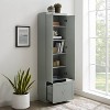 Harper Convertible Pantry Closet Gray - Crosley: Freestanding 74"H Storage, Broom Cabinet with Drawer - 4 of 4