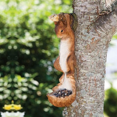 Evergreen Hanging Squirrel Bird Feeder Tree Decoration